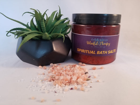 Spiritual Bath Salts with Pink Himalayan Sea Salt, Botanicals, and Essential Oils