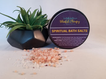 Spiritual Bath Salts with Pink Himalayan Sea Salt, Botanicals, and Essential Oils